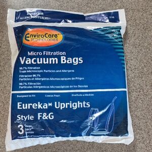 EnviroCare Vacuum Bags for Eureka Uprights Style F&G - 3 Bags